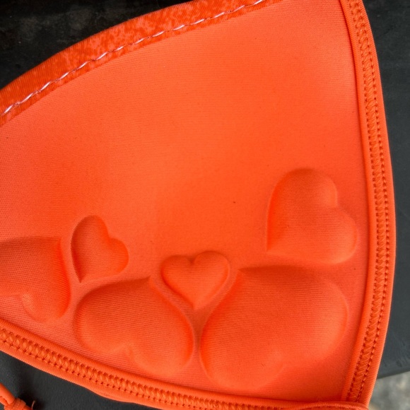 BLODY GLOVE ORANGE BUTTERFLY BIKINI TOP SZ XS - Picture 7 of 7